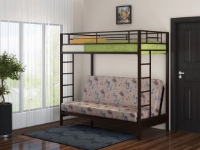Кровать двухъярусная с диваном "Мадлен" (Коричневый/Бежевый) в Нижнем Тагиле - nizhniy-tagil.mebel-74.com | фото