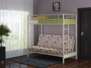 Кровать двухъярусная с диваном "Мадлен" (Слоновая кость/Серый) в Нижнем Тагиле - nizhniy-tagil.mebel-74.com | фото