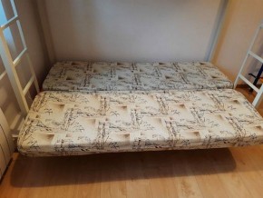 Кровать двухъярусная с диваном "Мадлен" (Слоновая кость/Серый) в Нижнем Тагиле - nizhniy-tagil.mebel-74.com | фото