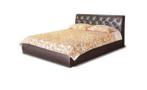 Кровать Флоренция 1600 в к/з "Классик 307 коричневый" (серия Норма) + основание + ПМ в Нижнем Тагиле - nizhniy-tagil.mebel-74.com | фото