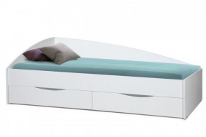 Кровать одинарная "Фея - 3" асимметричная 1900х800 (белая) в Нижнем Тагиле - nizhniy-tagil.mebel-74.com | фото