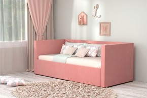 Кровать с ПМ (арт.030) (с/м 900*2000мм) (б/матр), ткань розовая в Нижнем Тагиле - nizhniy-tagil.mebel-74.com | фото