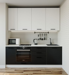 Кухонный гарнитур Графика 2200 (Стол. 26мм) в Нижнем Тагиле - nizhniy-tagil.mebel-74.com | фото