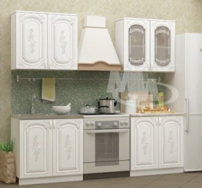 ЛИЗА-2 Кухонный гарнитур 1,6 Белый глянец холодный в Нижнем Тагиле - nizhniy-tagil.mebel-74.com | фото