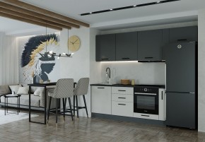 Кухонный гарнитур Лофт 2550 (Стол. 38мм) в Нижнем Тагиле - nizhniy-tagil.mebel-74.com | фото
