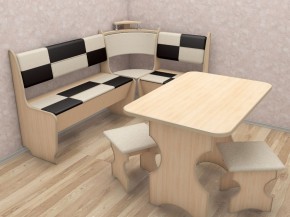 Кухонный уголок Домино Стандарт + стол + табурет 2 шт. (1000*1500) в Нижнем Тагиле - nizhniy-tagil.mebel-74.com | фото