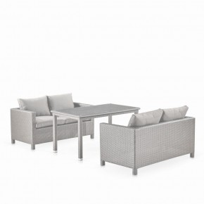 Обеденный комплект плетеной мебели с диванами T256C/S59C-W85 Latte в Нижнем Тагиле - nizhniy-tagil.mebel-74.com | фото