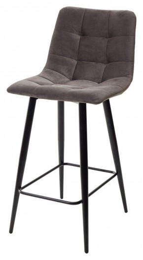 Полубарный стул CHILLI-QB графит #14, велюр / черный каркас (H=66cm) М-City в Нижнем Тагиле - nizhniy-tagil.mebel-74.com | фото