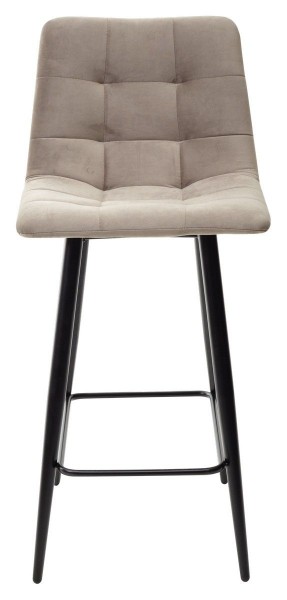 Полубарный стул CHILLI-QB латте #25, велюр / черный каркас (H=66cm) М-City в Нижнем Тагиле - nizhniy-tagil.mebel-74.com | фото