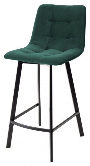Полубарный стул CHILLI-QB SQUARE зеленый #19, велюр / черный каркас (H=66cm) М-City в Нижнем Тагиле - nizhniy-tagil.mebel-74.com | фото
