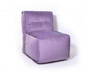 Прямое модульное бескаркасное кресло Комфорт (Фиолет велюр) в Нижнем Тагиле - nizhniy-tagil.mebel-74.com | фото