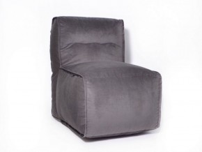 Прямое модульное бескаркасное кресло Комфорт (Графит велюр) в Нижнем Тагиле - nizhniy-tagil.mebel-74.com | фото
