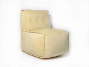 Прямое модульное бескаркасное кресло Комфорт (Желтый велюр) в Нижнем Тагиле - nizhniy-tagil.mebel-74.com | фото