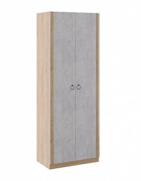 Шкаф 2 двери Глэдис М22 (Дуб Золотой/Цемент светлый) в Нижнем Тагиле - nizhniy-tagil.mebel-74.com | фото