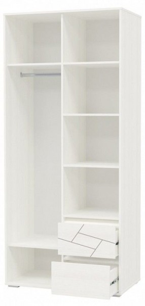 Шкаф 2-х дверный с ящиками АДЕЛИНА (4-4831рам.б) в Нижнем Тагиле - nizhniy-tagil.mebel-74.com | фото