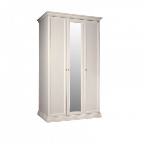 Шкаф 3-х дверный для платья и белья (1 зеркало) Амели штрих-лак (АМШ1/3) в Нижнем Тагиле - nizhniy-tagil.mebel-74.com | фото