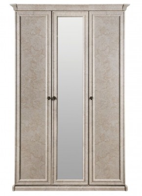 Шкаф 3-х створчатый (2+1) с зеркалом Афина (крем корень) в Нижнем Тагиле - nizhniy-tagil.mebel-74.com | фото