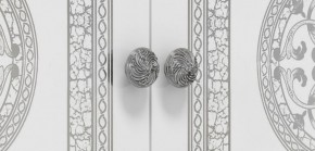 Шкаф 4-х дверный с зеркалами (12.244) Грация (белый/серебро) в Нижнем Тагиле - nizhniy-tagil.mebel-74.com | фото