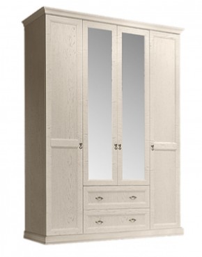 Шкаф 4-х дверный (с зеркалами) для платья и белья с выдвижными ящиками Венеция дуб седан (ВНШ1/41) в Нижнем Тагиле - nizhniy-tagil.mebel-74.com | фото