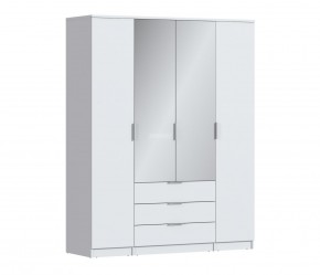 Шкаф 4х дверный с зеркалами Николь СБ-2595/1 (Белый) в Нижнем Тагиле - nizhniy-tagil.mebel-74.com | фото