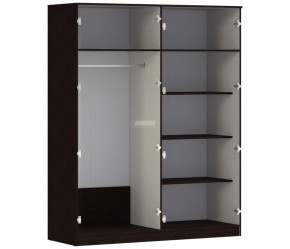 Шкаф 4х дверный с зеркалами Уют СБ-2750/1.Н (Венге/Паллада) в Нижнем Тагиле - nizhniy-tagil.mebel-74.com | фото
