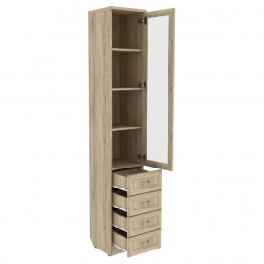 Шкаф для книг с ящиками узкий арт. 205 в Нижнем Тагиле - nizhniy-tagil.mebel-74.com | фото