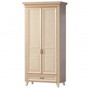Шкаф для одежды 2-х дверный №471 Марлен Кремовый белый в Нижнем Тагиле - nizhniy-tagil.mebel-74.com | фото