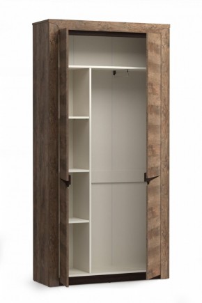 Шкаф для одежды 33.18 "Лючия" (бетон пайн белый / венге / белый) в Нижнем Тагиле - nizhniy-tagil.mebel-74.com | фото