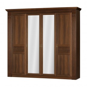 Шкаф для одежды 4-дверный №203 "Лючия" Дуб оксфорд в Нижнем Тагиле - nizhniy-tagil.mebel-74.com | фото