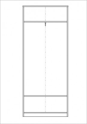 Шкаф СИРИУС двухстворчатый с выдвижным ящиком, цвет "Дуб Сонома" в Нижнем Тагиле - nizhniy-tagil.mebel-74.com | фото