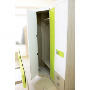 Шкаф угловой 700 Стиль № 3 (туя светлая/лайм) в Нижнем Тагиле - nizhniy-tagil.mebel-74.com | фото