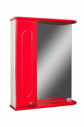 Шкаф-зеркало Радуга Красный 50 левый АЙСБЕРГ (DA1122HZR) в Нижнем Тагиле - nizhniy-tagil.mebel-74.com | фото