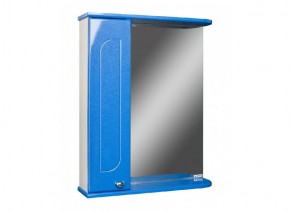 Шкаф-зеркало Радуга Синий металлик 50 ЛЕВЫЙ АЙСБЕРГ (DA1128HZR) в Нижнем Тагиле - nizhniy-tagil.mebel-74.com | фото