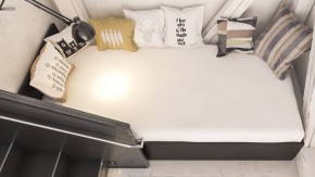 Стандарт Кровать 0900, цвет венге, ШхГхВ 93,5х203,5х70 см., сп.м. 900х2000 мм., без матраса, основание есть в Нижнем Тагиле - nizhniy-tagil.mebel-74.com | фото