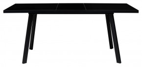 Стол ФИН 120 Черный, стекло/ Черный каркас М-City в Нижнем Тагиле - nizhniy-tagil.mebel-74.com | фото