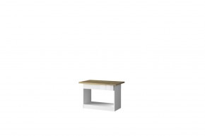 Стол журнальный 1S, TORINO, цвет белый/Дуб наварра в Нижнем Тагиле - nizhniy-tagil.mebel-74.com | фото