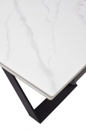 Стол LIVORNO 180 MATT WHITE MARBLE SOLID CERAMIC / BLACK, ®DISAUR в Нижнем Тагиле - nizhniy-tagil.mebel-74.com | фото