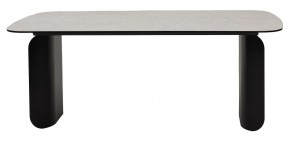 Стол NORD 200 TL-102 Бежевый мрамор, испанская керамика / черный каркас, ®DISAUR в Нижнем Тагиле - nizhniy-tagil.mebel-74.com | фото