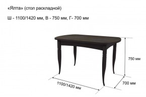 Стол раскладной Ялта (опоры массив цилиндрический) в Нижнем Тагиле - nizhniy-tagil.mebel-74.com | фото