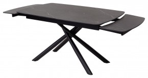 Стол RIVOLI 140 MATT BLACK MARBLE SOLID CERAMIC / BLACK, ®DISAUR в Нижнем Тагиле - nizhniy-tagil.mebel-74.com | фото