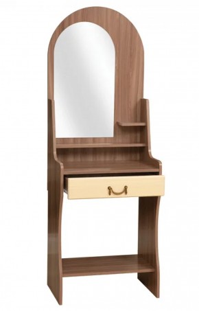 Стол туалетный "Надежда - М 07" (ясень шимо темный / ПВХ клен азия / зеркало) в Нижнем Тагиле - nizhniy-tagil.mebel-74.com | фото