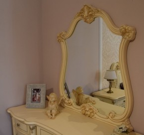 Туалетный стол + Зеркало Мона Лиза (крем) в Нижнем Тагиле - nizhniy-tagil.mebel-74.com | фото