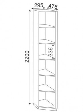 Угловая секция Глэдис М25 (ЯШС/Белый) в Нижнем Тагиле - nizhniy-tagil.mebel-74.com | фото