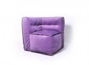Угловое модульное бескаркасное кресло Комфорт (Фиолет велюр) в Нижнем Тагиле - nizhniy-tagil.mebel-74.com | фото