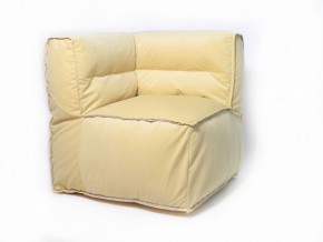 Угловое модульное бескаркасное кресло Комфорт (Желтый велюр) в Нижнем Тагиле - nizhniy-tagil.mebel-74.com | фото