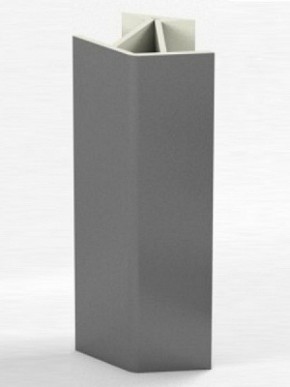 Угловое соединение для цоколя 135 гр. h100 мм (Алюминий, Белый, Черный, Сонома) в Нижнем Тагиле - nizhniy-tagil.mebel-74.com | фото