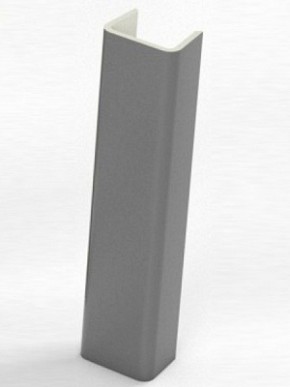 Торцевая заглушка для цоколя h150 мм Цвет Алюминий (Алюминий, Белый, Черный, Сонома) в Нижнем Тагиле - nizhniy-tagil.mebel-74.com | фото