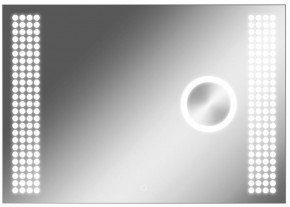 Зеркало Cosmo 100 alum (линза) с подсветкой Sansa (SCL1026Z) в Нижнем Тагиле - nizhniy-tagil.mebel-74.com | фото