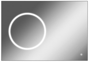 Зеркало Eclipse 100 black с подсветкой Sansa (SE1032Z) в Нижнем Тагиле - nizhniy-tagil.mebel-74.com | фото