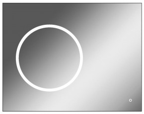 Зеркало Eclipse 90 black с подсветкой Sansa (SE1031Z) в Нижнем Тагиле - nizhniy-tagil.mebel-74.com | фото